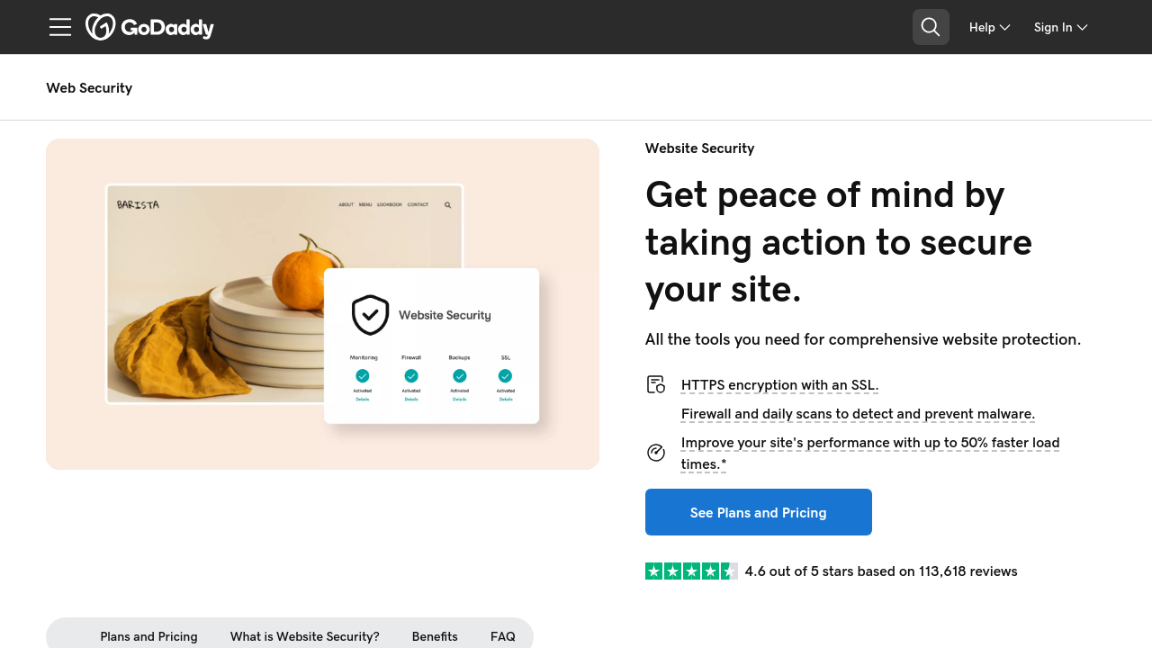 GoDaddy Website Security